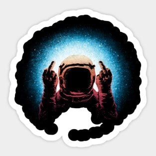 Negative Spaceman Sticker